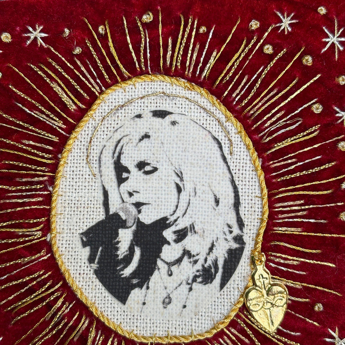 Emmylou Harris Patch, Country Music Patch, Velvet Sew On music lover gifts for record lovers
