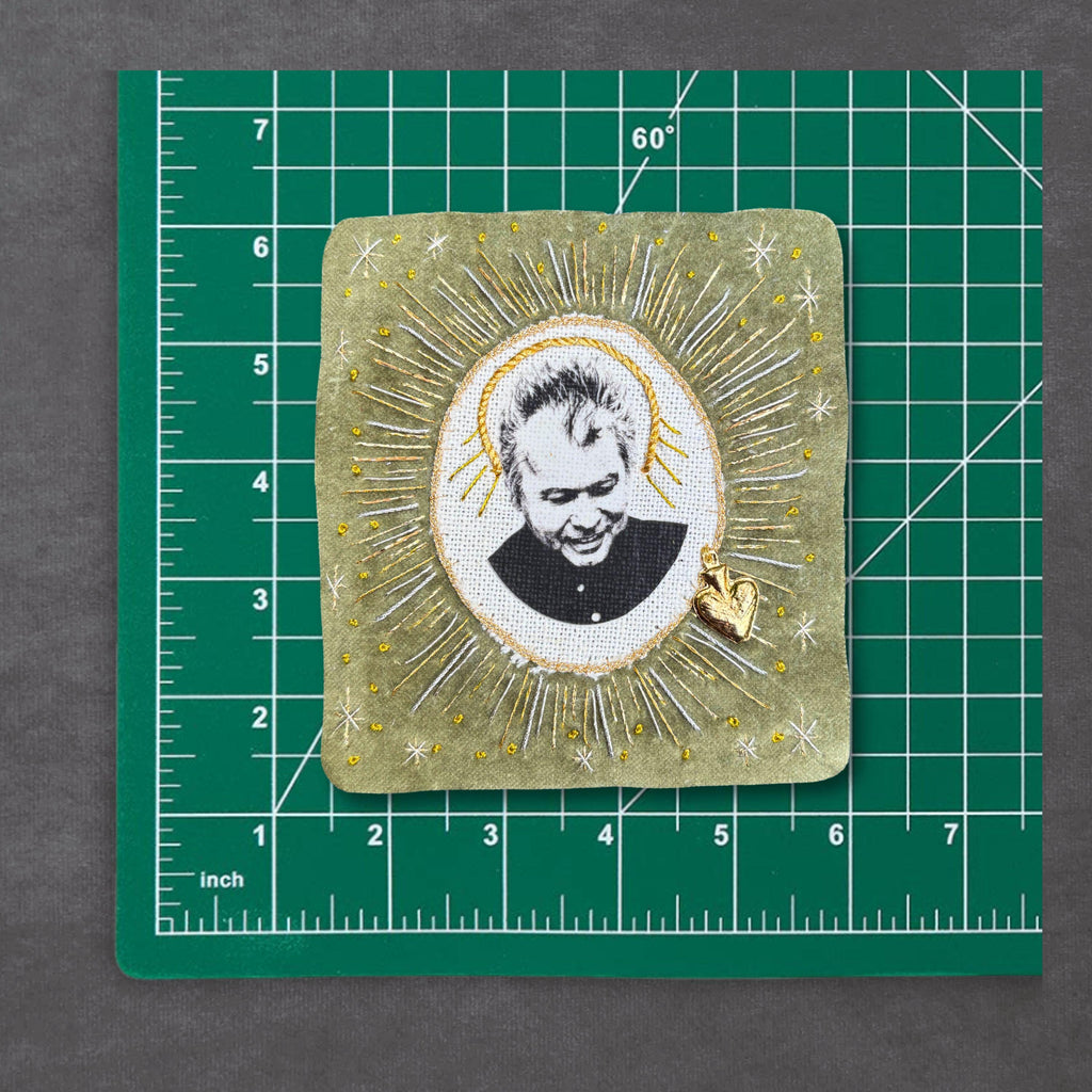 John Prine Patch. Embroidered, Sew On, Velvet Folk Music Patch. Music lover gifts for record lovers.