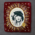 Stevie Patch, Large Hand-Embroidered Velvet Sew-On Band Patch for Battle Jackets