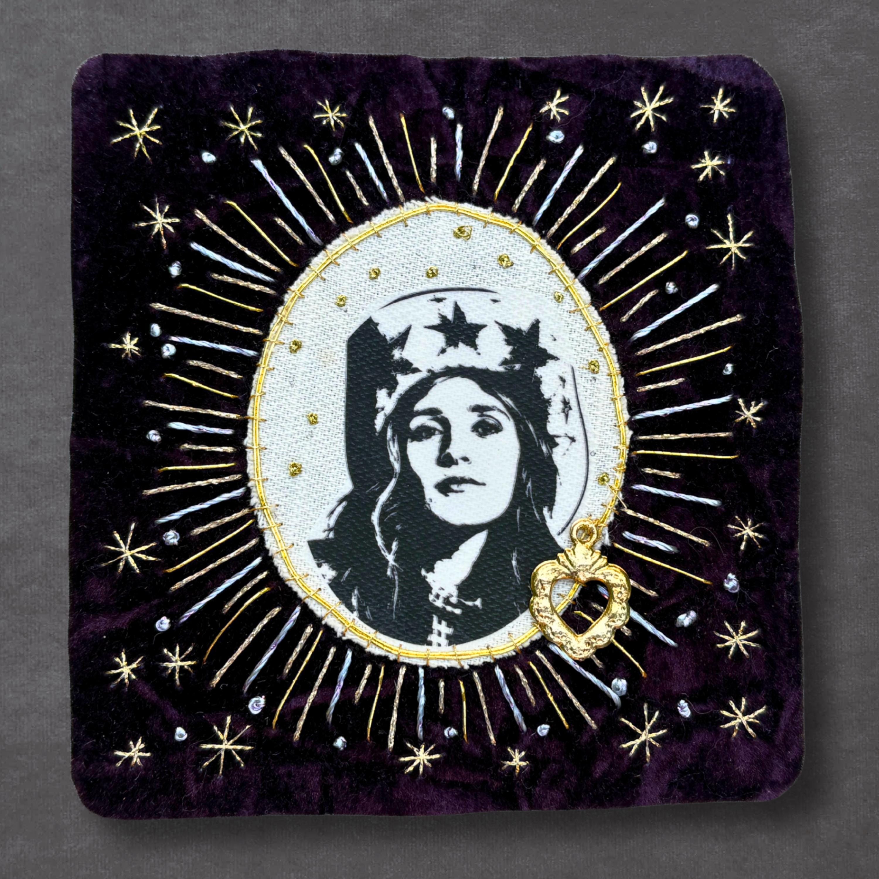 Sierra Ferrell Patch, Hand Embroidered Velvet Sew-On Patch, Music Lover Gift for Record Lovers
