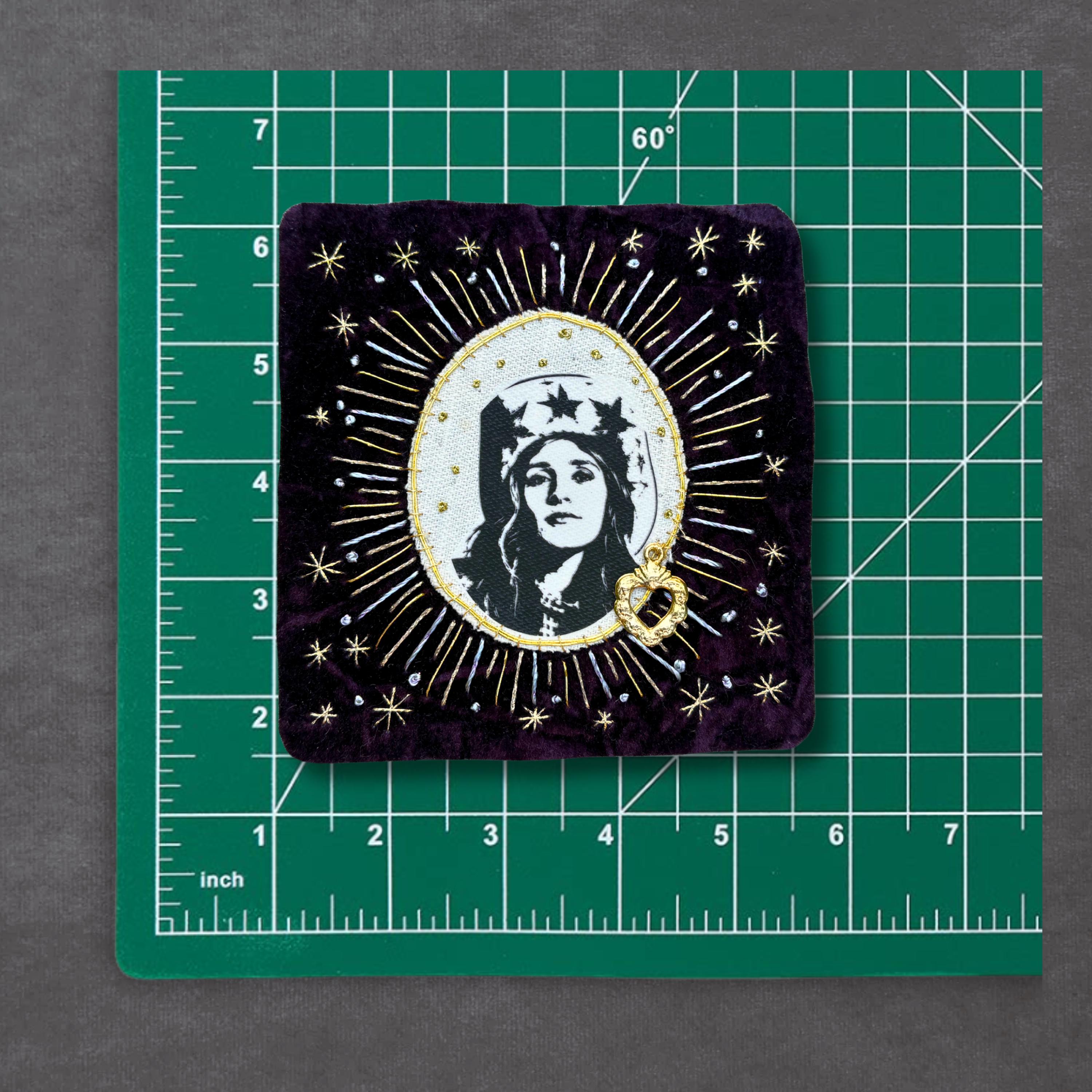 Sierra Ferrell Patch, Hand Embroidered Velvet Sew-On Patch, Music Lover Gift for Record Lovers