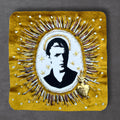 Rock n Roll Patch,  Hand Embroidered, Velvet Sew On Patch For Battle Jacket.