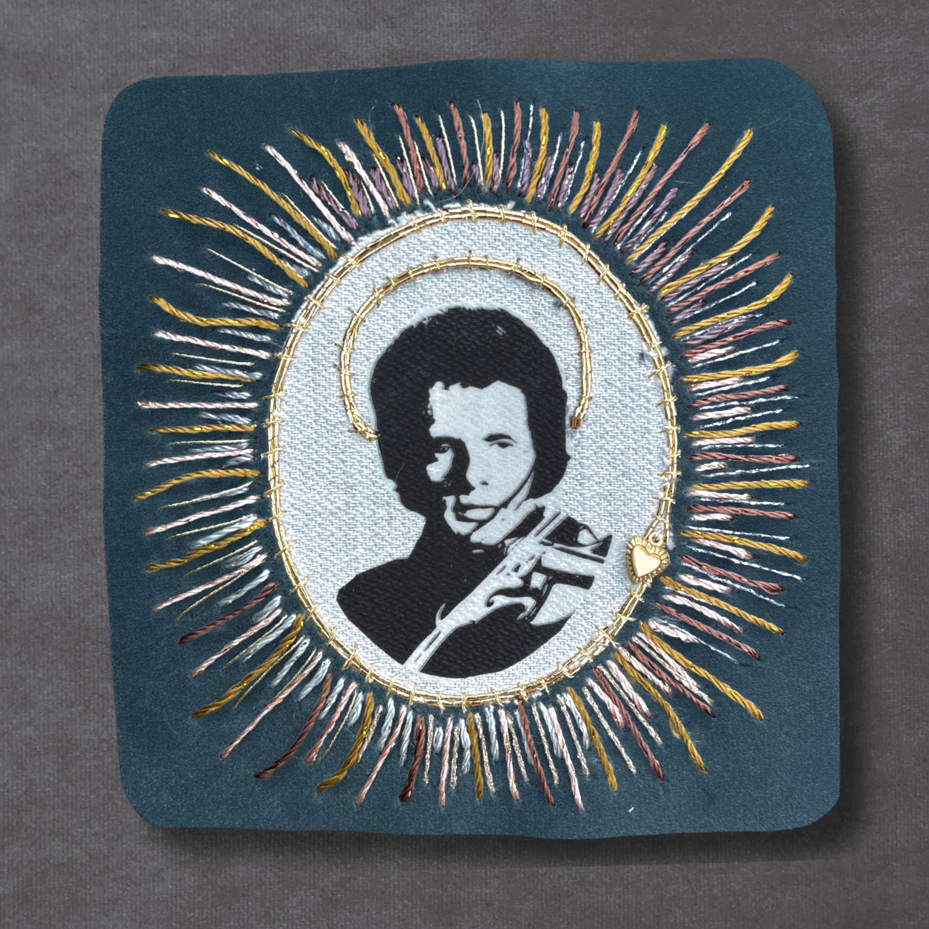 Merle Patch, Outlaw Country Western Sew On, Velvet Music Patches. Music Lover Gifts for Record Lovers