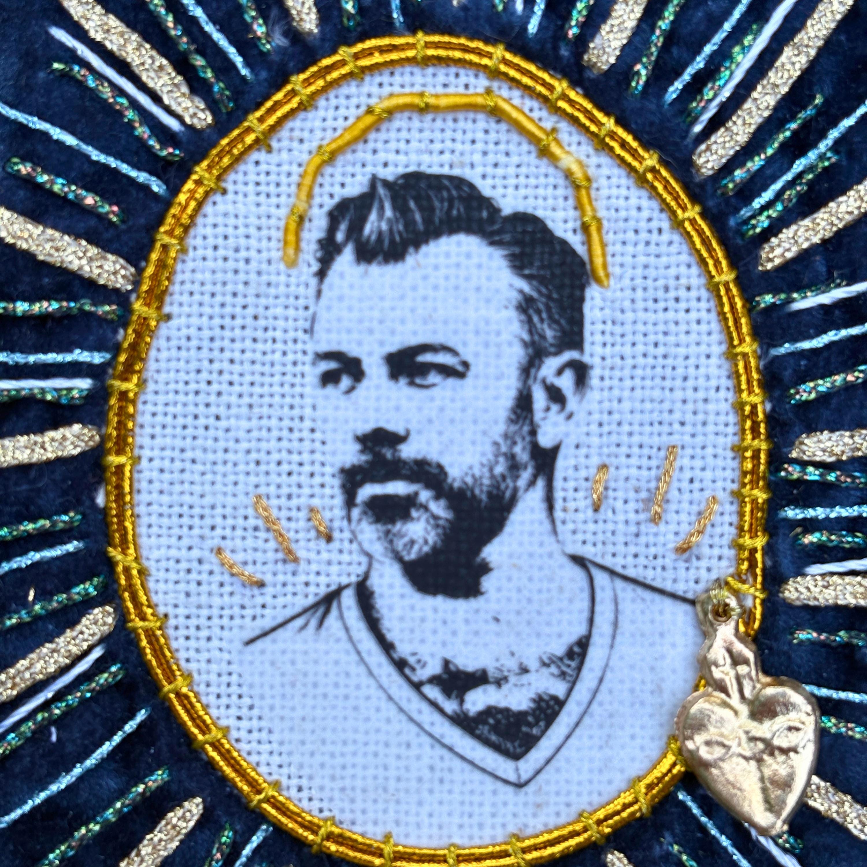 Lucero Patch. Hand Embroidered, Velvet Sew On Battle Jacket Patches. Music Lover Gifts for Record Lovers