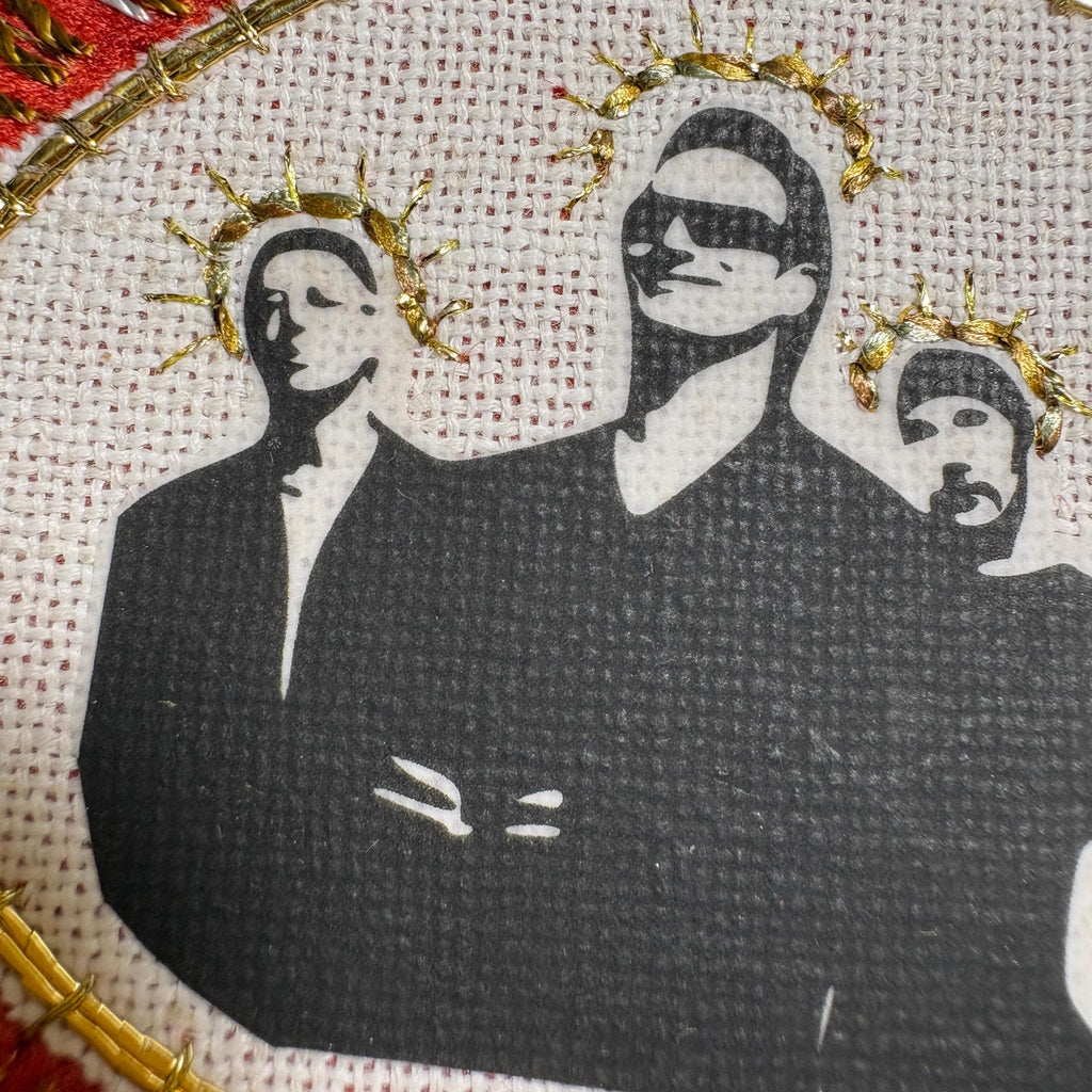 Rock and Roll Patch, Hand Embroidered, Velvet Sew On Battle Jacket Classic Rock Band Patches. Music Lover Gifts for Record Lovers