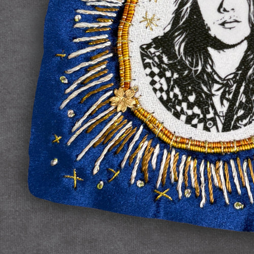 Bluegrass Patch, Handmade, Velvet Sew On Patches for Battle Jackets. Music Lover Gifts for Record Lovers.,