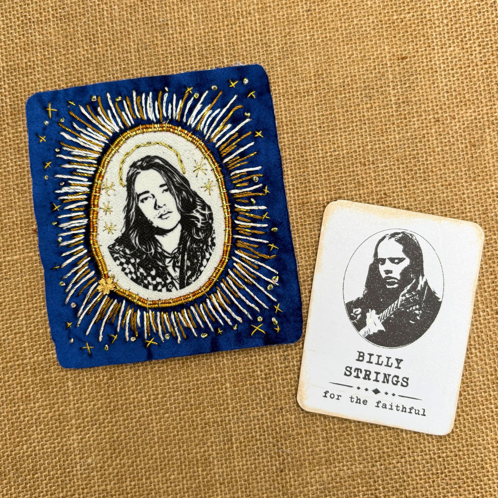 Bluegrass Patch, Handmade, Velvet Sew On Patches for Battle Jackets. Music Lover Gifts for Record Lovers.,