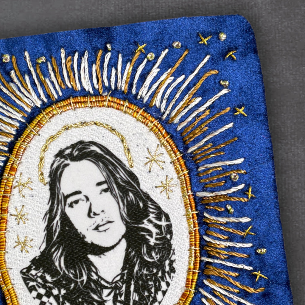 Bluegrass Patch, Handmade, Velvet Sew On Patches for Battle Jackets. Music Lover Gifts for Record Lovers.,