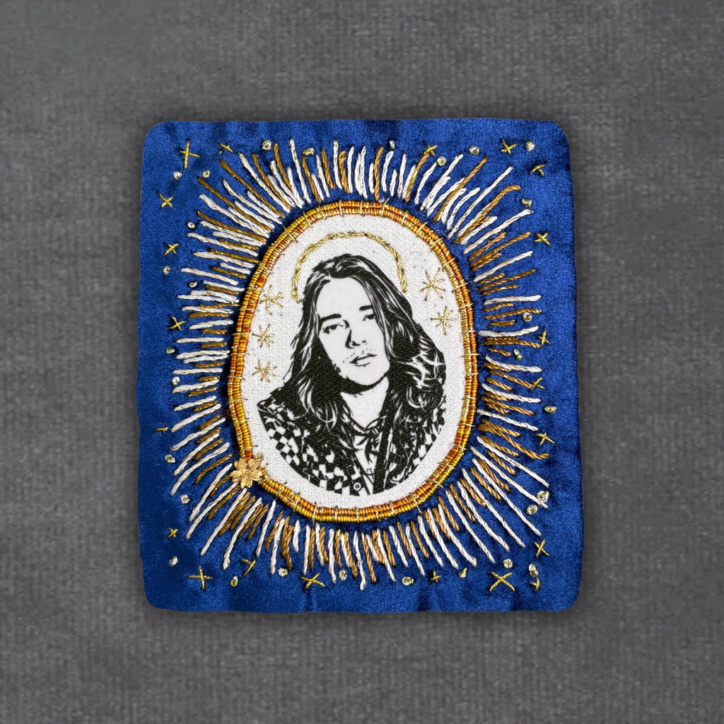 Bluegrass Patch, Handmade, Velvet Sew On Patches for Battle Jackets. Music Lover Gifts for Record Lovers.,