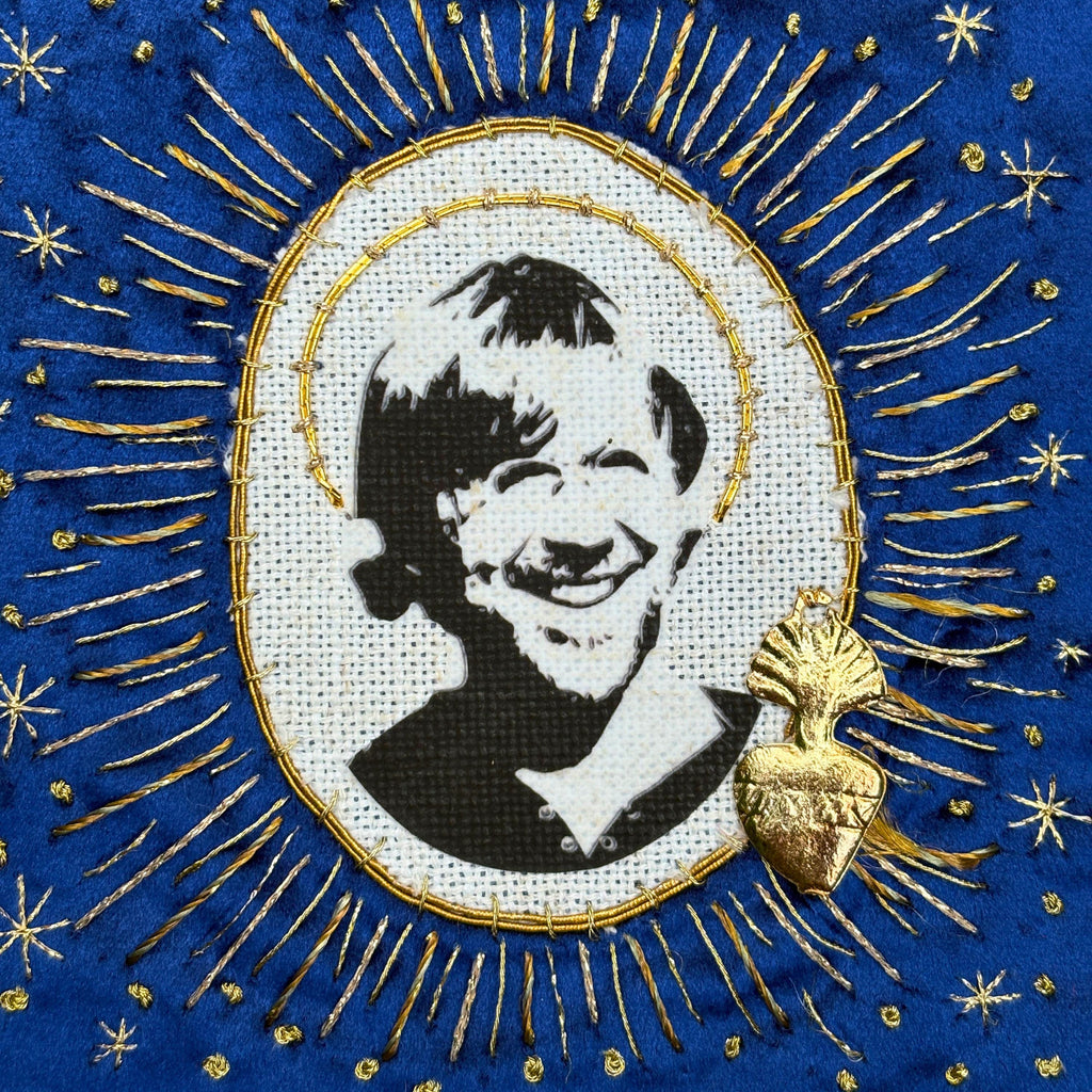 Trey Patch, Hand Embroidered Velvet Sew On Patches for Battle Jackets. Jamband Music Lover Gifts for Record Lovers