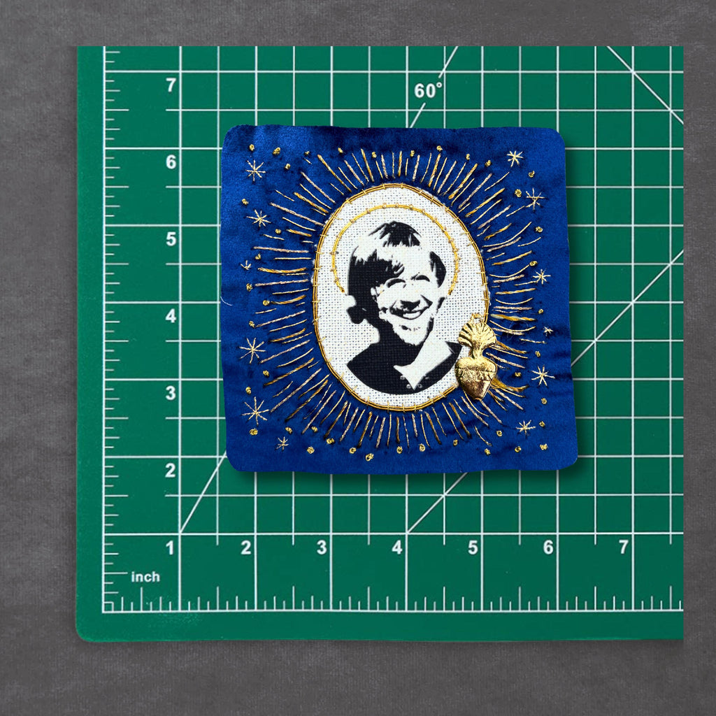 Trey Patch, Hand Embroidered Velvet Sew On Patches for Battle Jackets. Jamband Music Lover Gifts for Record Lovers