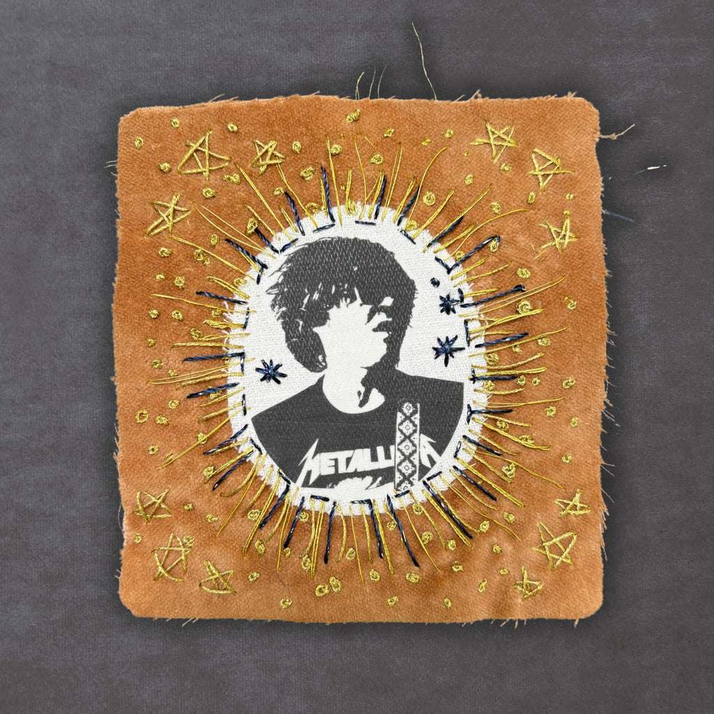 Ryan Adams Patch. Hand Embroidered, Velvet Sew On Patch for Alt Country battle Jackets. Music Lover Gifts for Record Lovers.